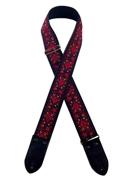 Shining Star Guitar Strap - Red – Initial Outfitters